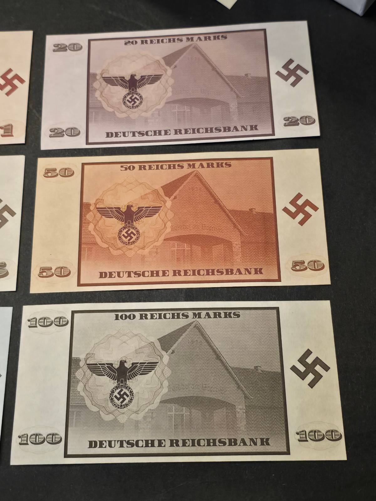 WW2 WWII German The Minister currency Reichsmark Banknote collection set
