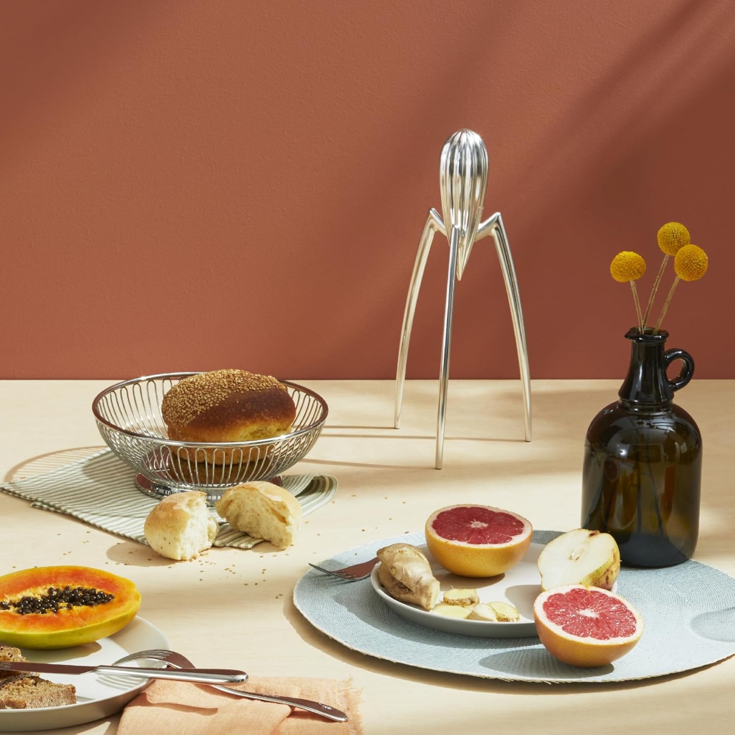 Alessi PSJS Juicy Salif Philippe Starck Citrus-Squeezer Aluminum Mirror Polished