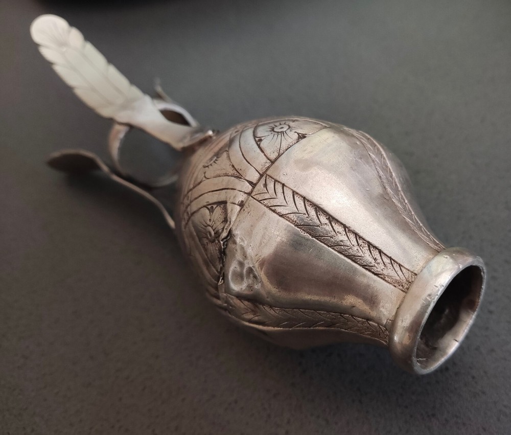 Antique Silver Mate Creole Silverware Three Legs Embossed