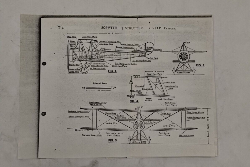 Sopwith 1 1/2 Strutter (110 H.P. Clerget) Rigging Notes-Copy