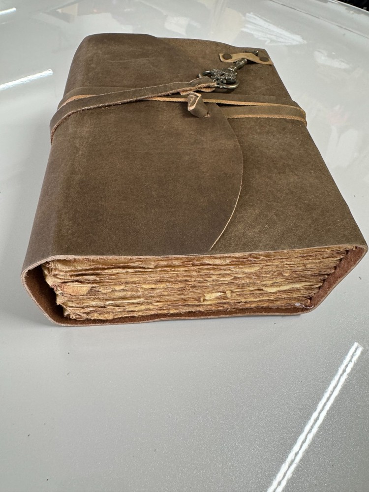 Vintage Leather Journal with Deckle Paper