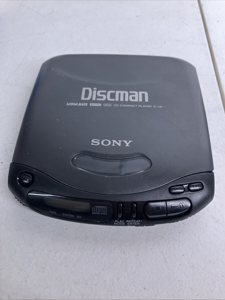 Sony CD Player Discman Mega Bass Compact D-141 Read Description