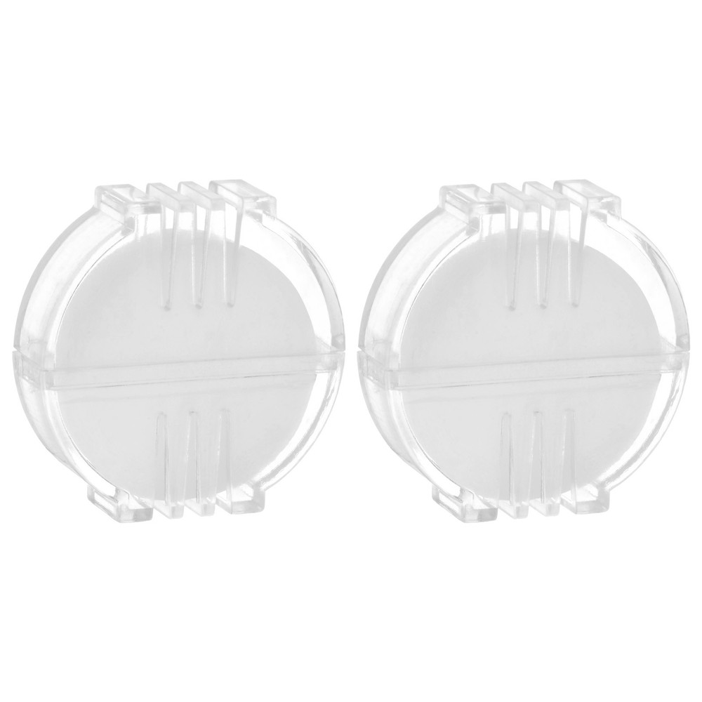 2pcs Beeswax Thread Conditioners Thread Wax Block with Plastic Box, White