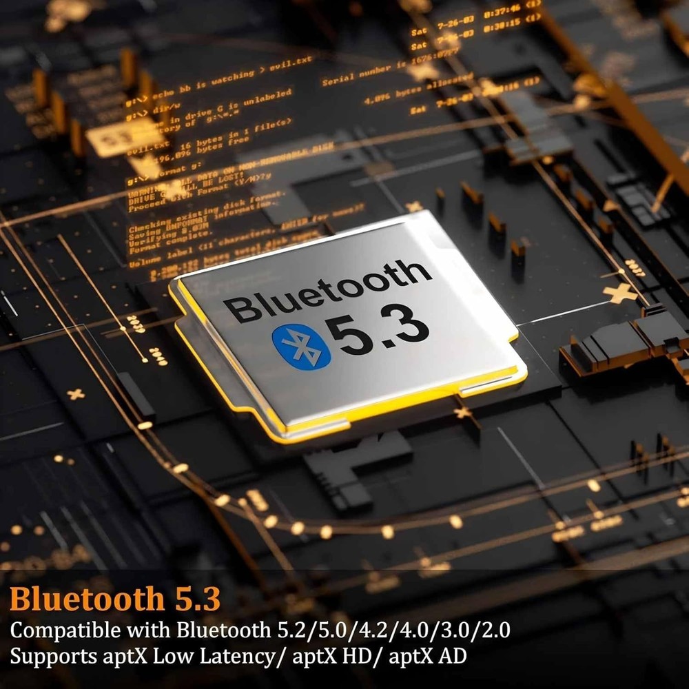 Bluetooth 5.3 Transmitter for TV - Dual Headphone Connection