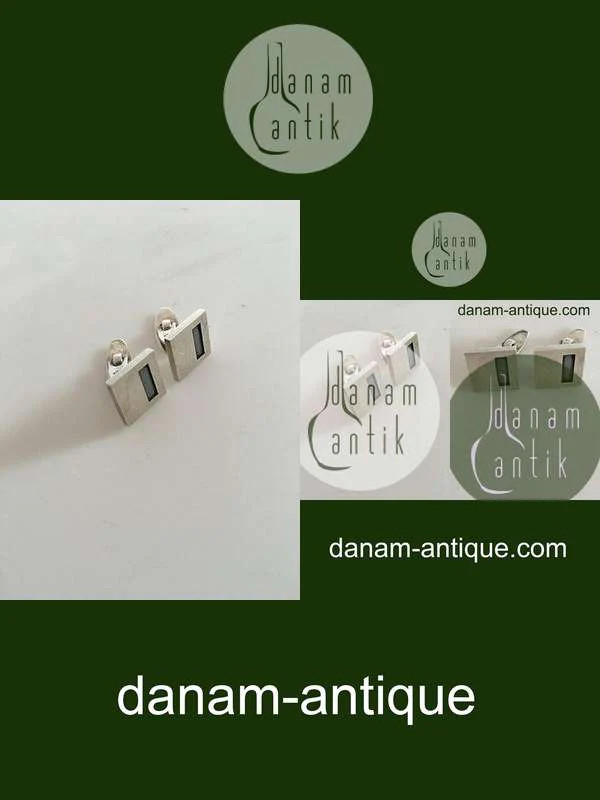 N.E. From Sterling Silver Cuff Links