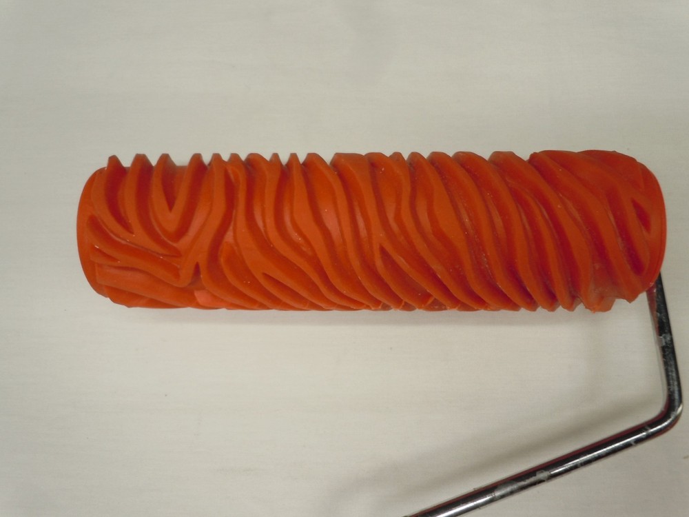 3 Patterned 7" Paint Roller Decorative Embossed Texture Wall Tool Lot