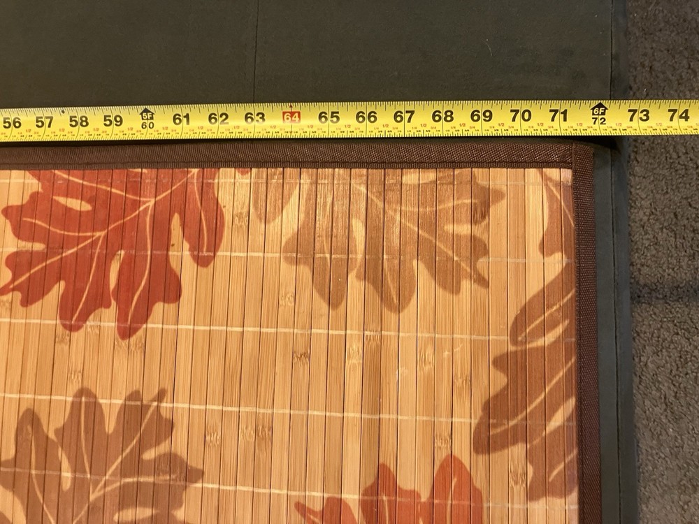 Wooden Slatted Table Runner - Fall Leaves