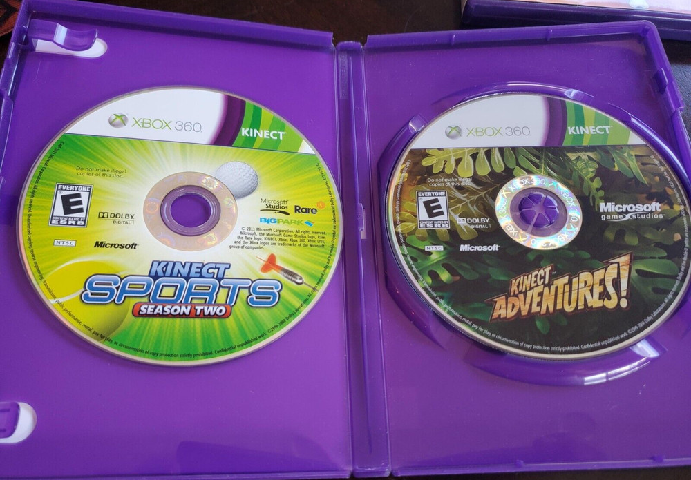 Kinect Xbox 360 1414 bundle + 3 Games: Your Shape, Active2, Connect Adventures