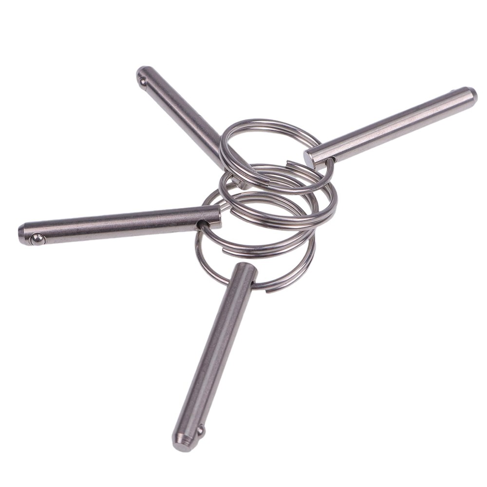 4x 1/4'' Diameter Simple Insert Quick Release Pins Boat Canopy Marine Hardware B