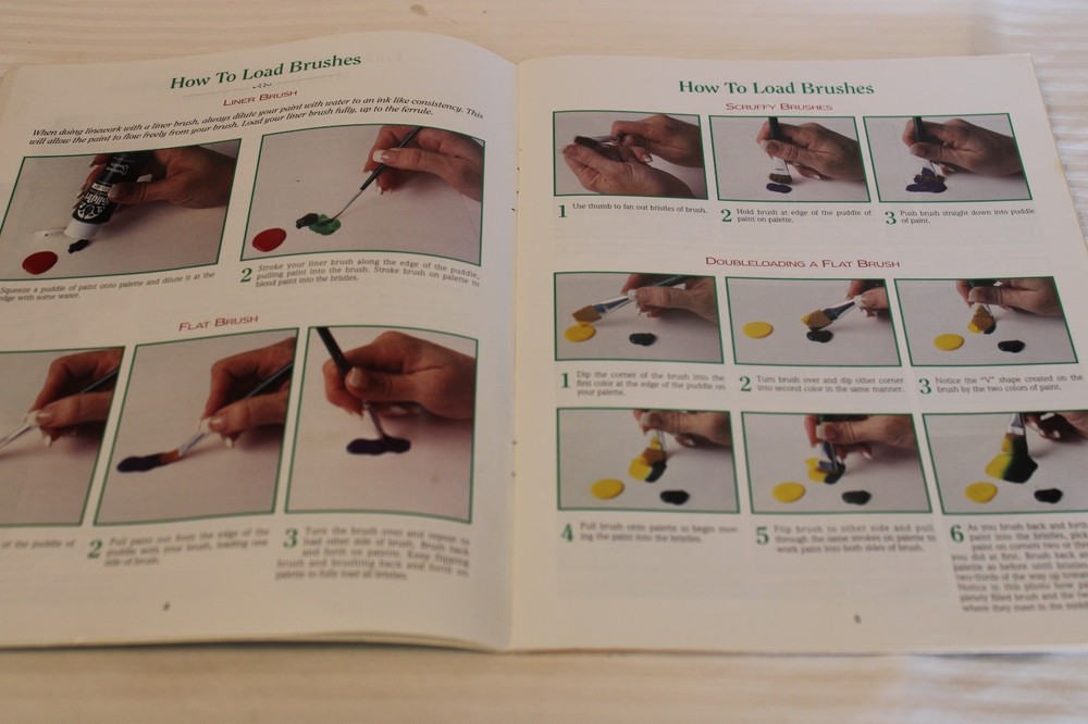 PLAID Decorative Painting 9407 Basic Strokes Workbook Art Instruction Complete