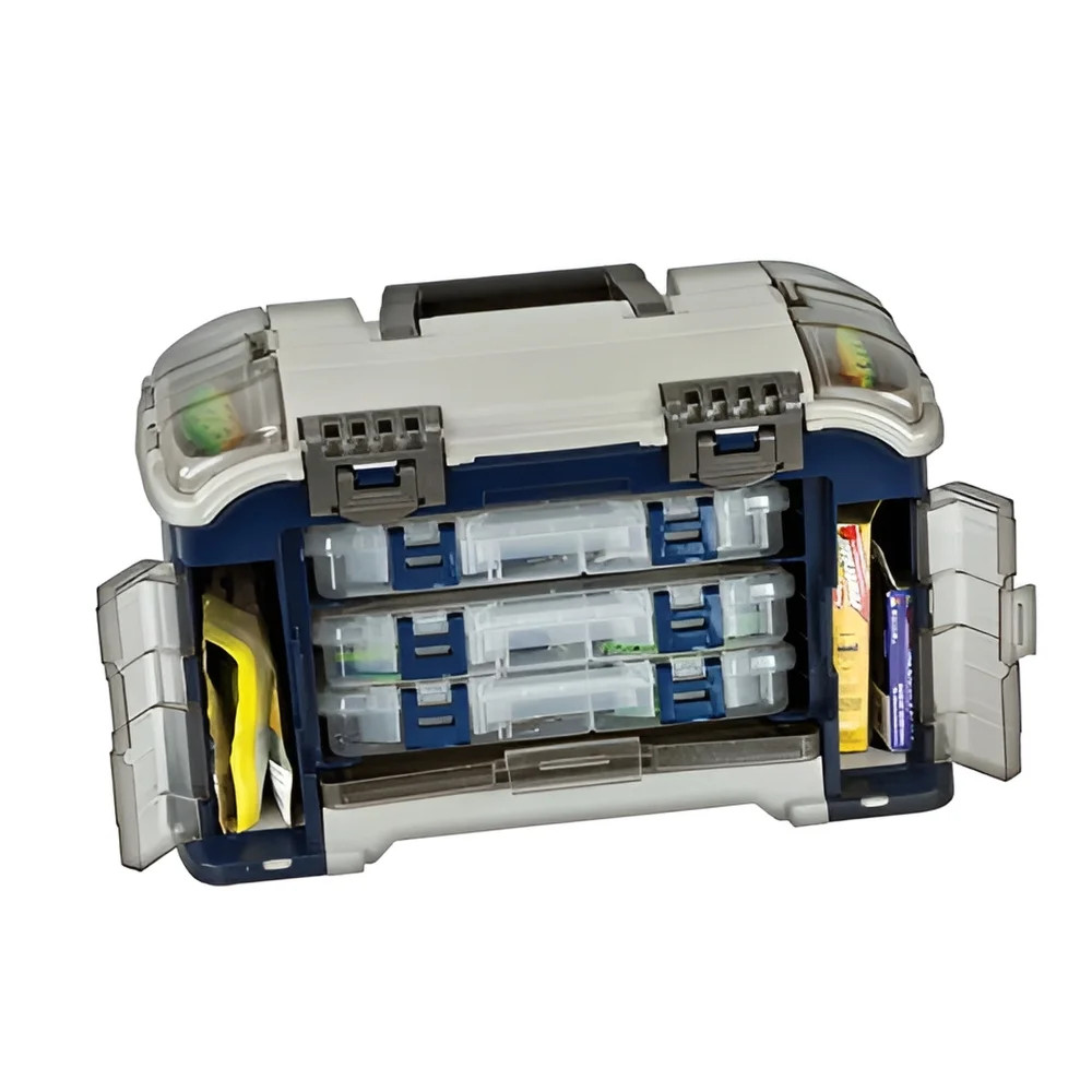 Angled Tackle System 3700, Blue and Silver