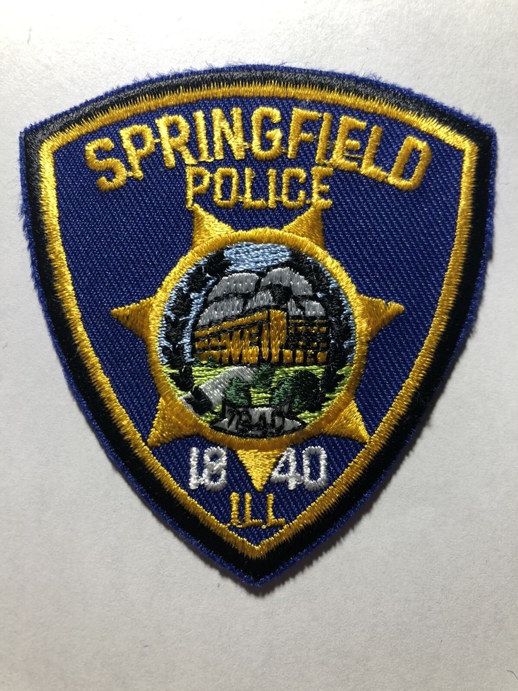 Springfield Illinois Police Hat Patch ~ Approximately 2.75” Tall