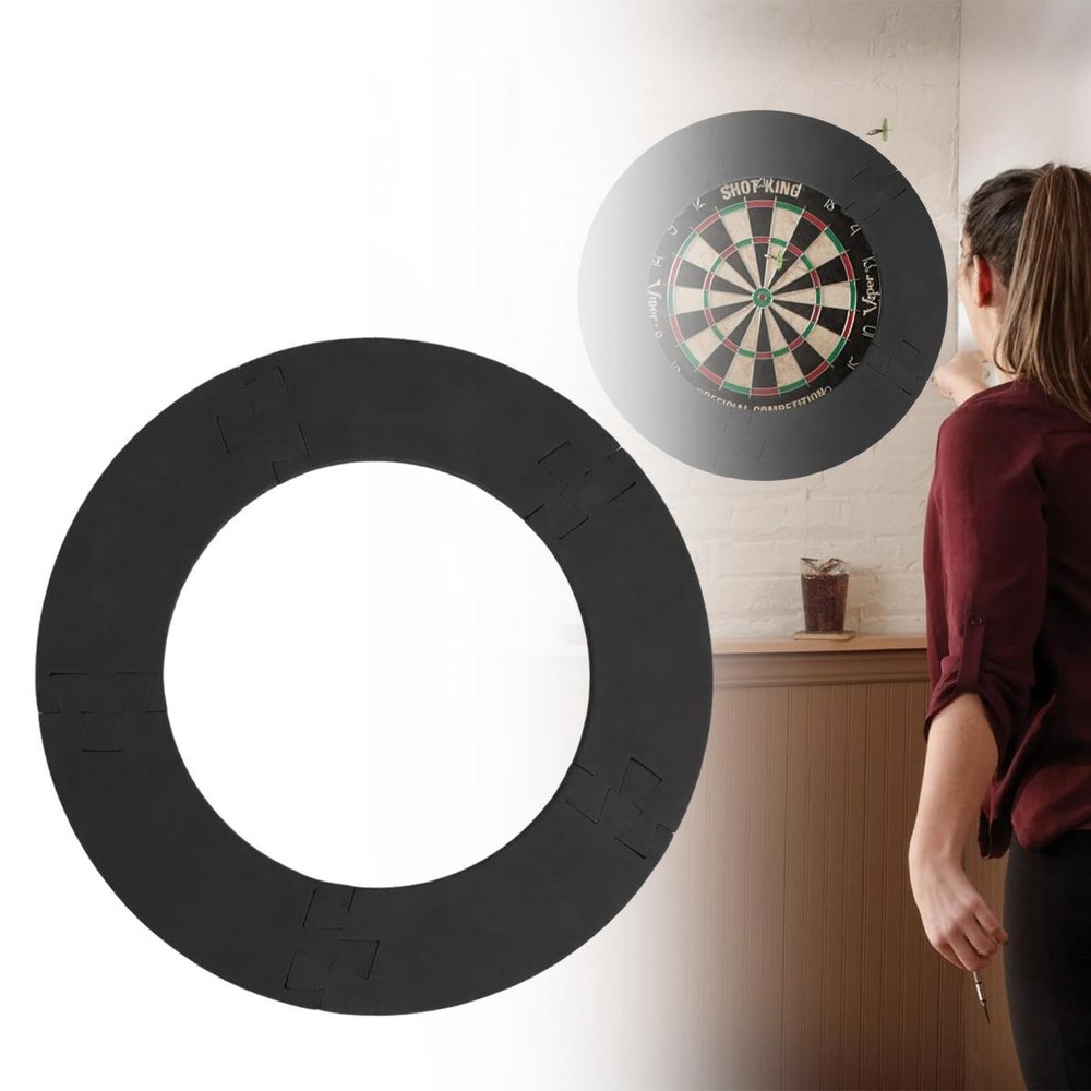 EVA Material Dartboard Protective Ring 3cm Thick Removable Black