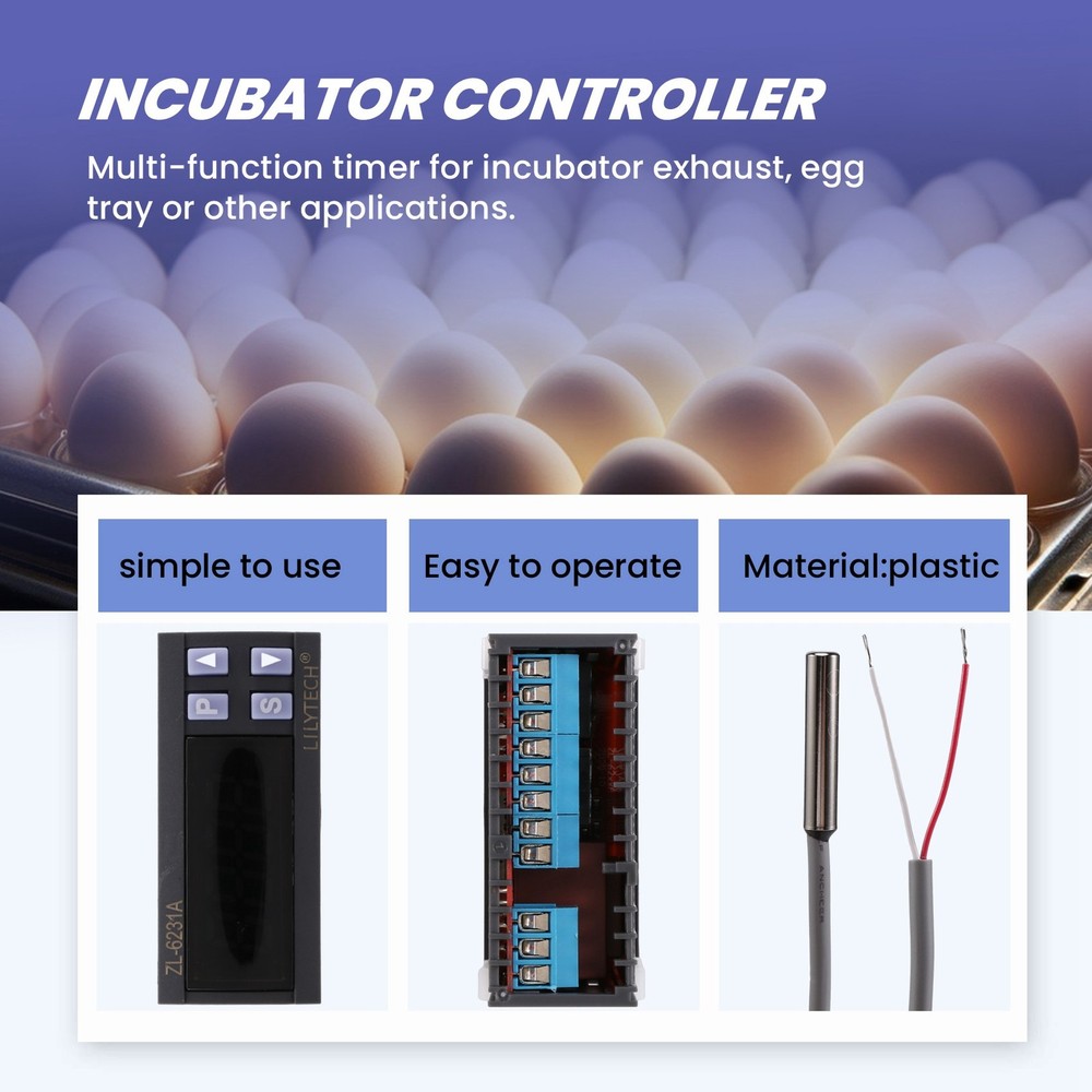 -6231A, Incubator Control, Thermostat with Multifunctional Timer E7H59019