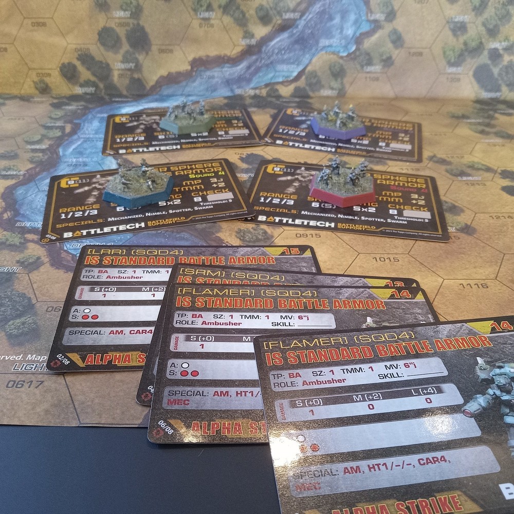 Battletech, Pro Painted, Inner Sphere Battle Armor Platoon