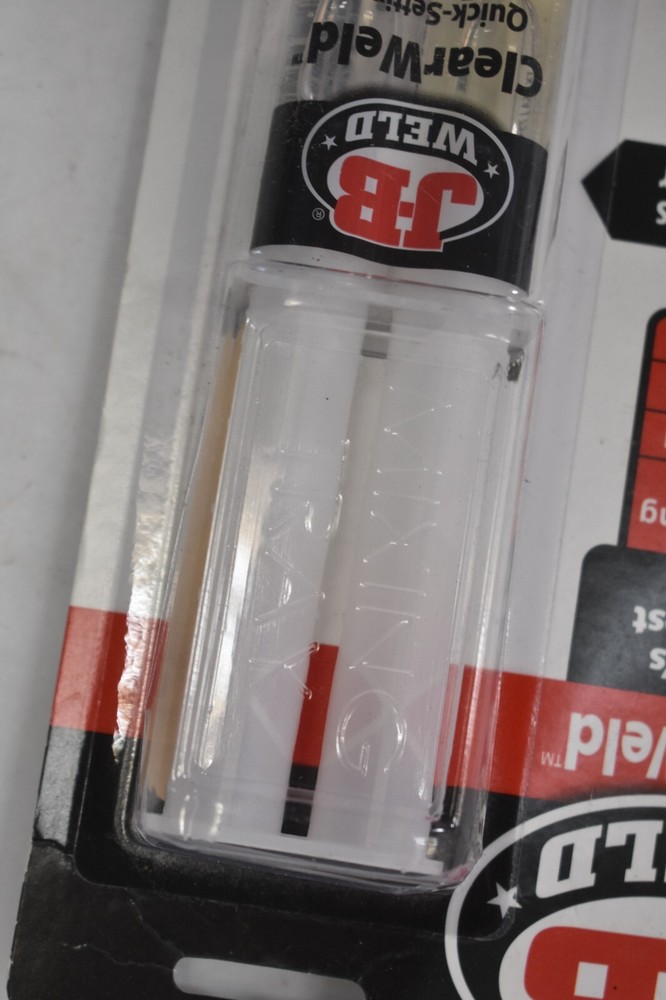 JB Weld Clear Weld Quick Setting Epoxy 25ml Transparent Yellow Multi Purpose Use