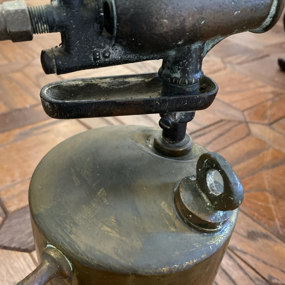 Antique Kant-Rust Solid Brass Blow Torch Welding Soldering Tool