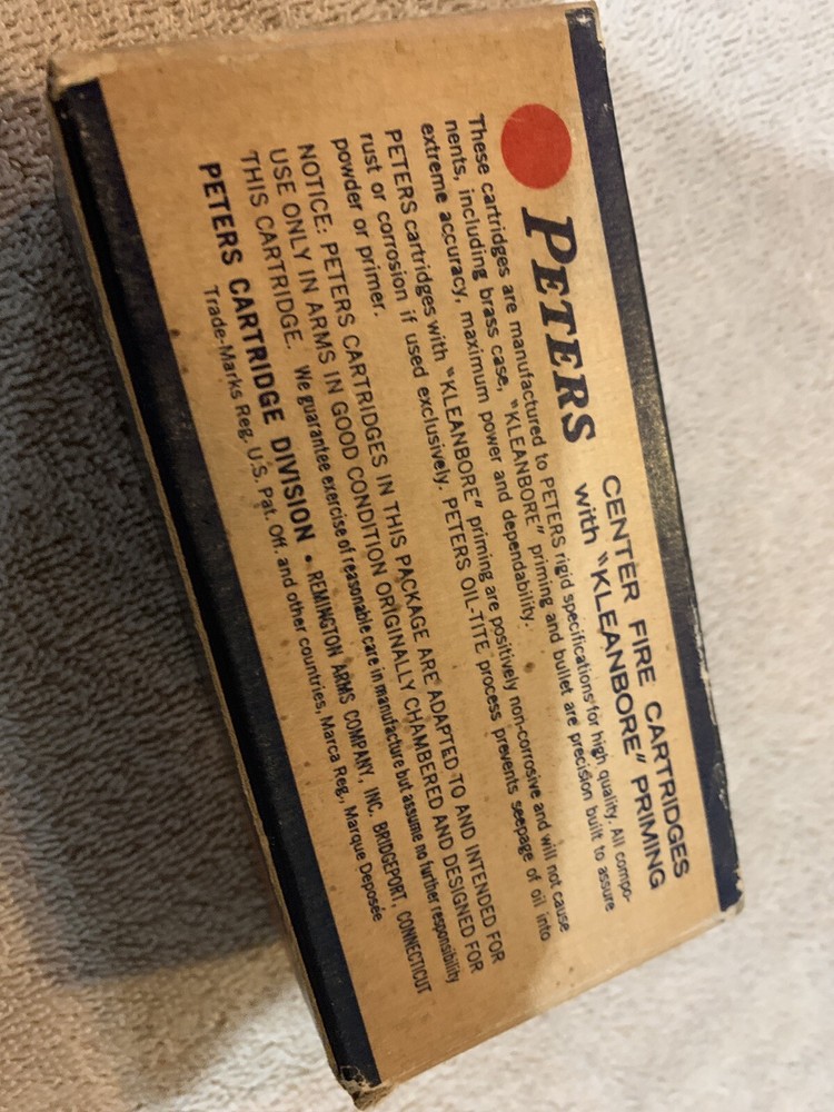 Vintage Peters Shell Box 357 Magnum Empty