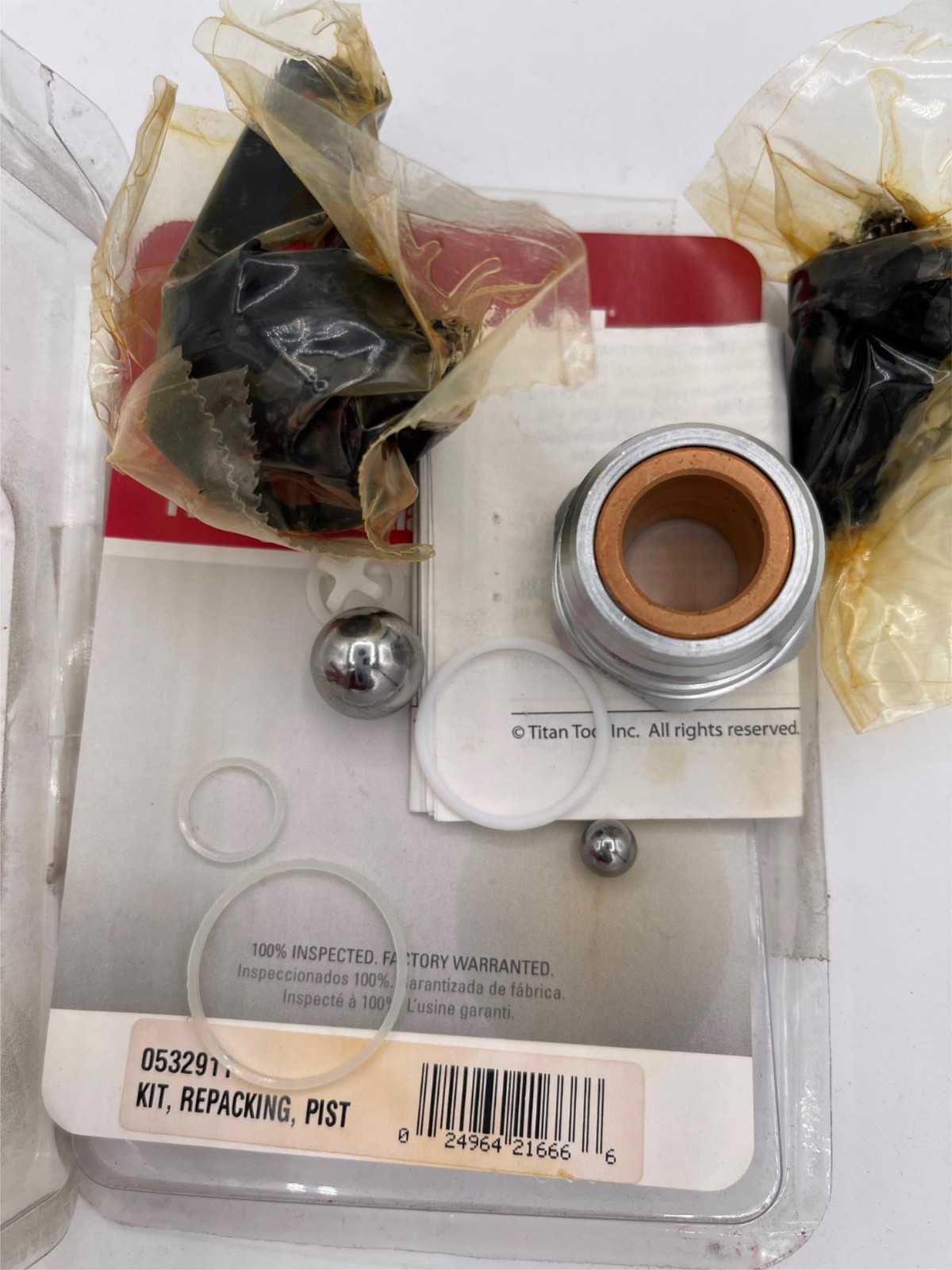 Open Box, Titan 0532911 Kit, Repacking, Pist