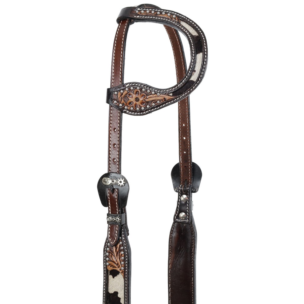 Showman Pansy Single Ear Leather Headstall