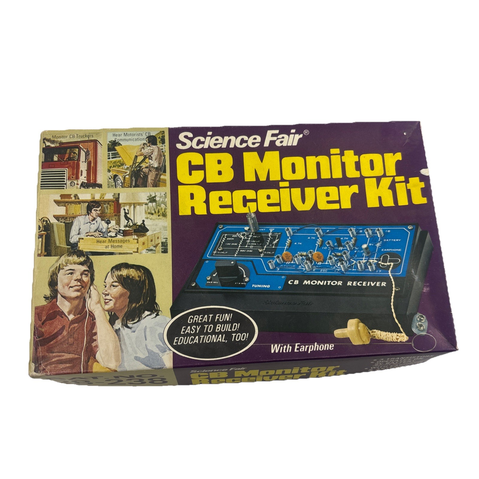 science fair cb monitor receiver kit 28-238 brand new unused