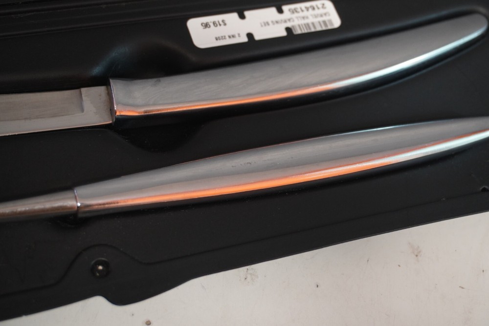 CARVEL HALL 2 Pc Knife & Fork Stainless Carving Set
