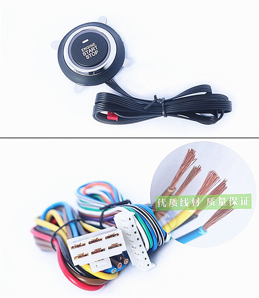 12V Car One-Key Engine Start Stop Button Bluetooth Smart System Remote Control