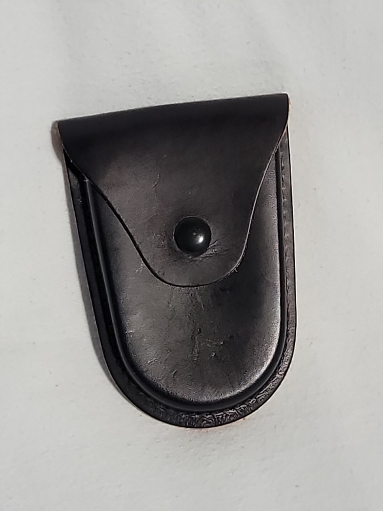 Leather Handcuffes Case - Black