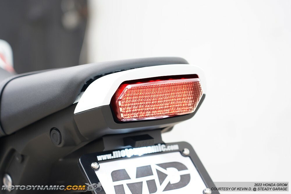 INTEGRATED Turn Signals LED Tail Light CLEAR LENS Fits Honda Grom 125 2022-2025