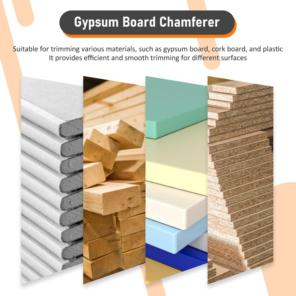 Plasterboard Fast Cutter, Plasterboard Edger, Precise 45° 60° Gypsum Board Hand