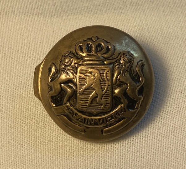 Dutch Netherlands Officer's Gold Button 1930s