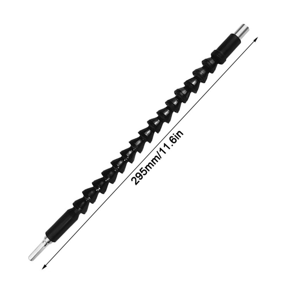 12 Piece Flexible Extension Shaft Kit with Magnetic 1 4 Hex Socket and Bits