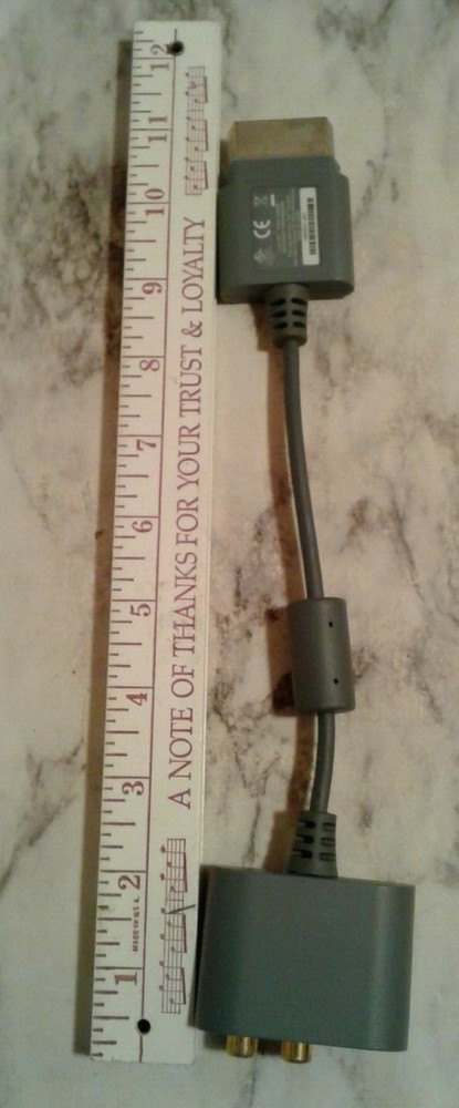 Vntg Audio Cable Adapter OEM Microsoft for Xbox 360 Console Video Game System