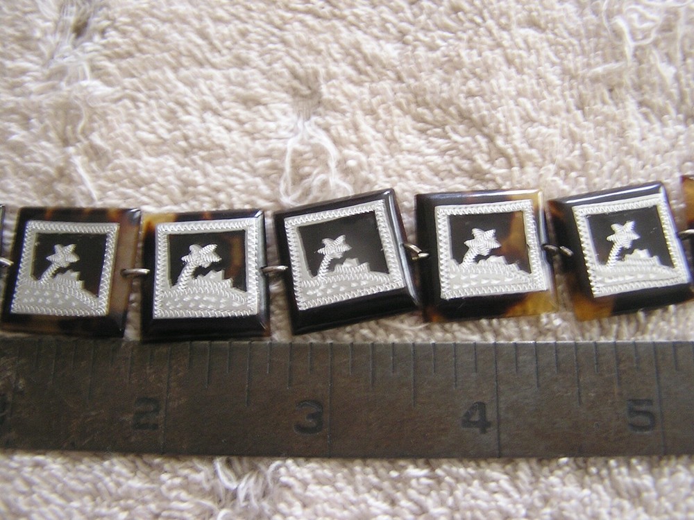 Antique Panel Bracelet with Overlay