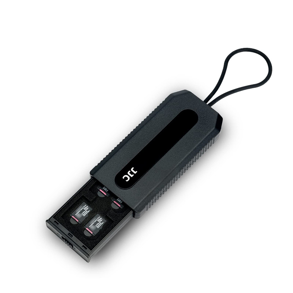 18 Slots Memory Card Case - 18 (12 Micro SD + 6 SD), Black