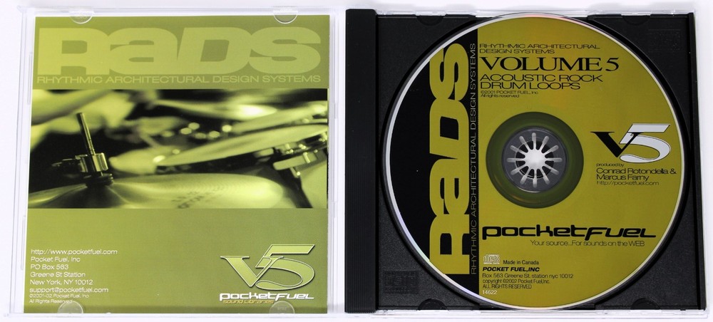 Pocket Fuel Rythmic Architectural Design Systems Vol 5 Sound Library/Sampling CD