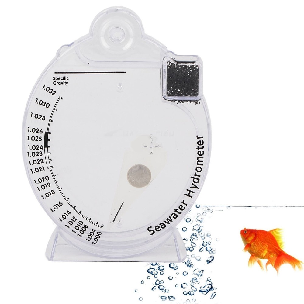 Sea Hydrometer Salinity Specific Gravity Test Saltwater Concentration Aquarium