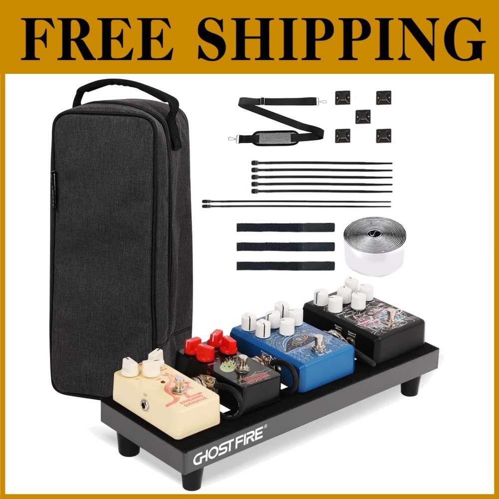 Ghost Fire Guitar Pedal Board 14.9"x5.5" Lightweight