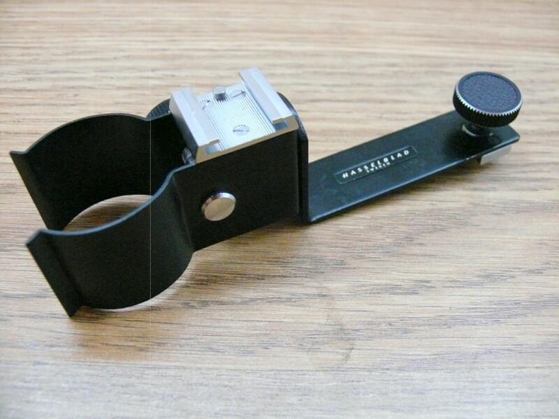 Hasselblad adjustable flash holder.