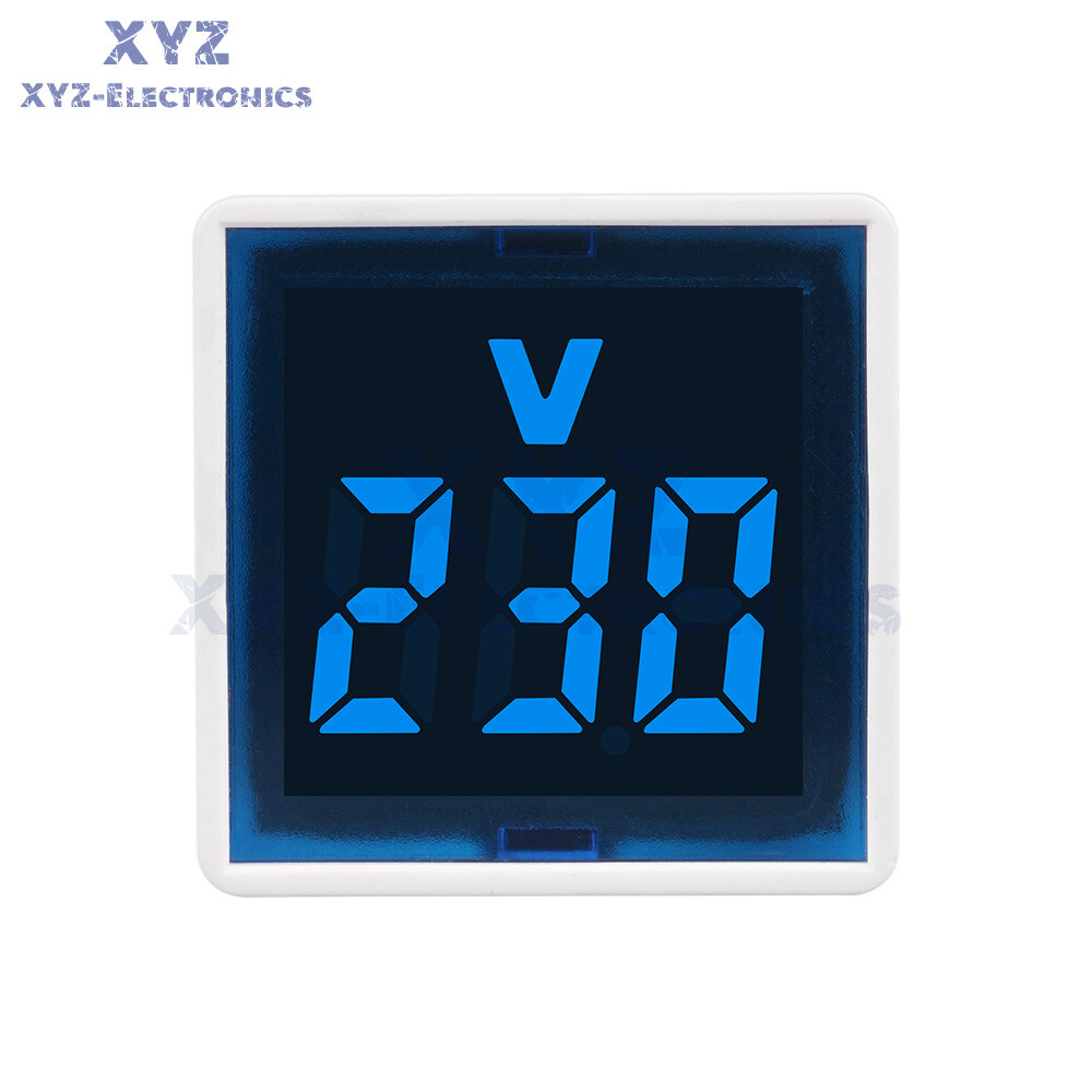 230V Digital AC Voltmeter Indicator Voltage Meter Measure 50-500V Socket Tester