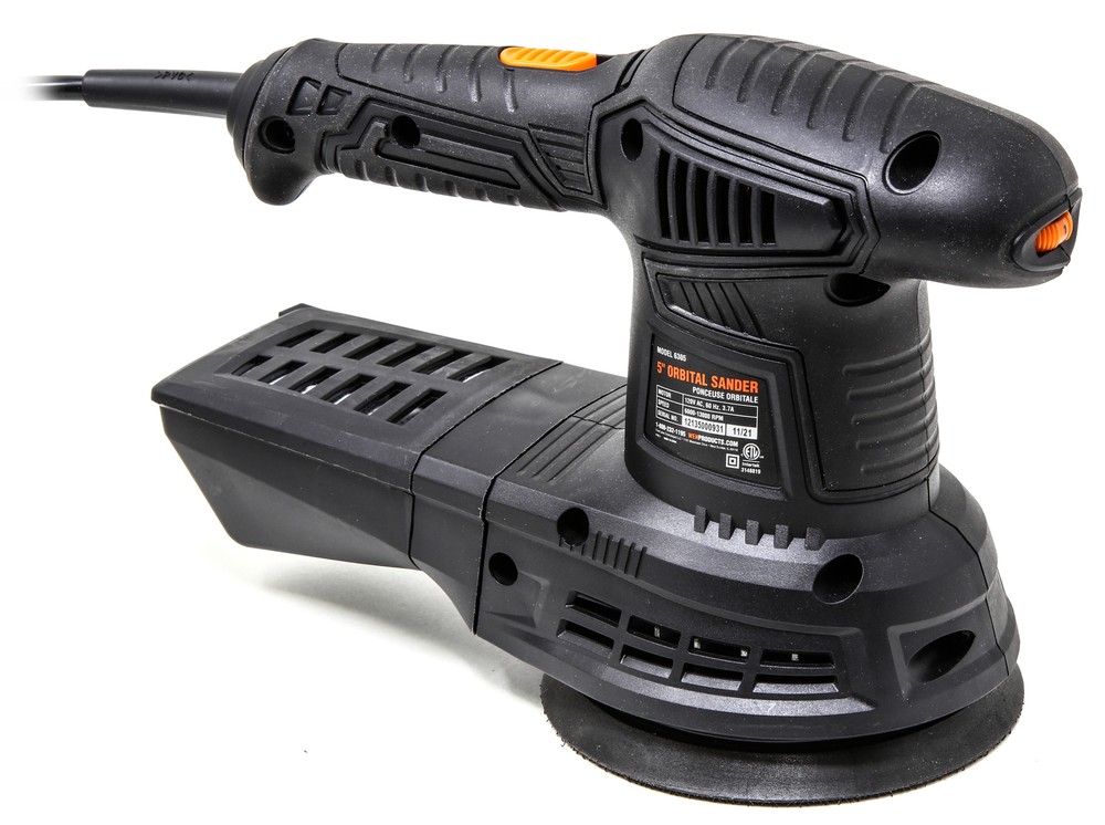 WEN 3.7-Amp 5-Inch Variable Speed Random Orbit Rotary Sander 5inch Hook-and-loop
