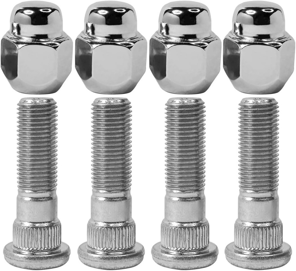Chrome wheel lug stud nut set Subaru compatible