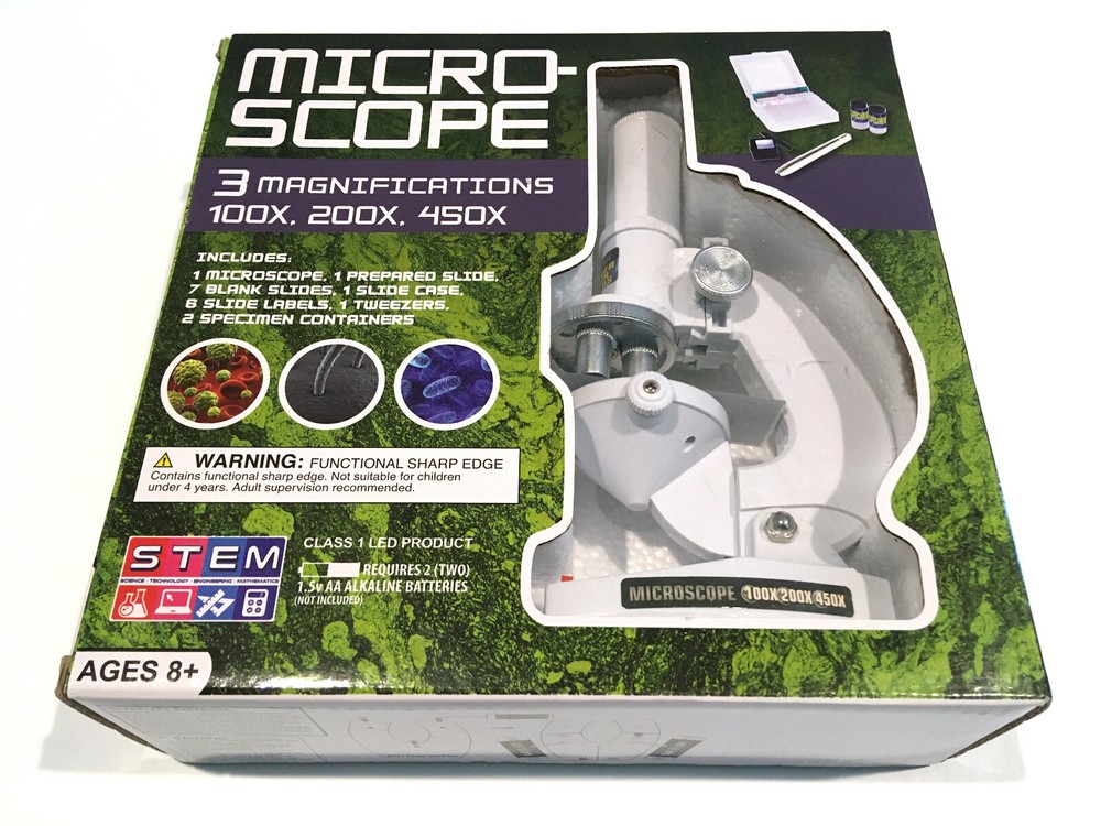 ❤️ Genr8 100X, 200X, 450X Magnification STEM Microscope in Display Box