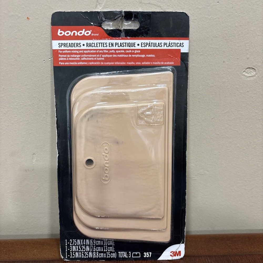 Bondo Spreader 3PK Various Sizes NIP
