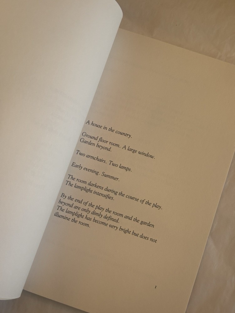 ASHES TO ASHES Harold Pinter - Grove Press SCRIPT