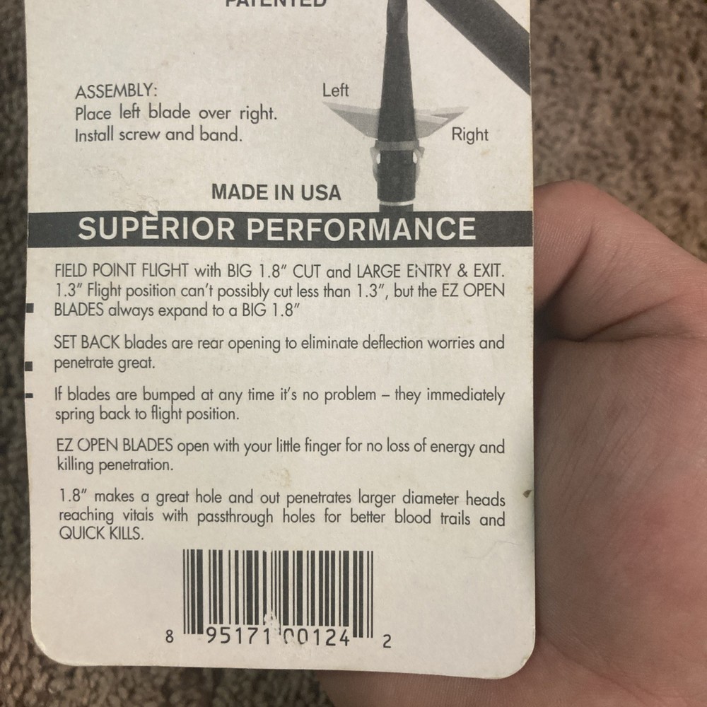 Slick Trick Nuke Replacement Broadhead Blades - 100gr. - XBLNK