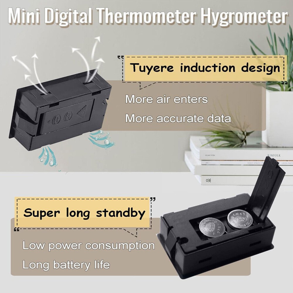 5 PCS Digital LCD Indoor Temperature Humidity Meter Thermometer Hygrometer US