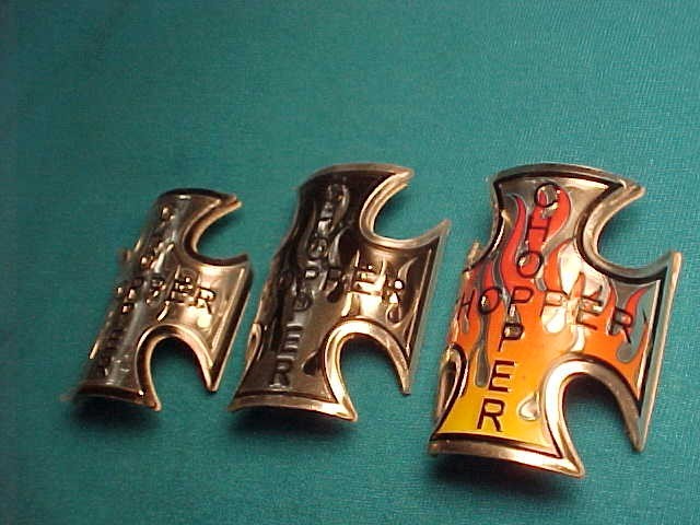 6 Lowrider Bicycle Head Badge Nameplate Emblems