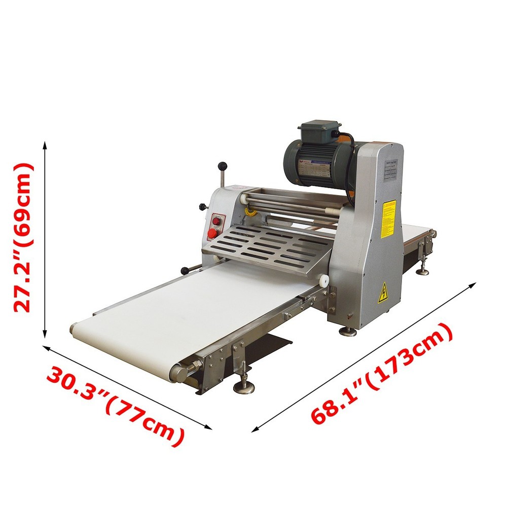 110V Dough Sheeter Puff Pastry Roller Desktop Foldable Pastry Laminator