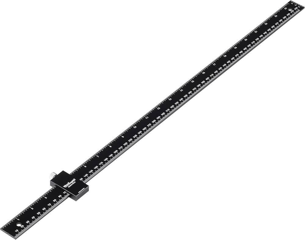 24" Aluminum Dual Scale Ruler - Precision Tool for Woodworking & Framing